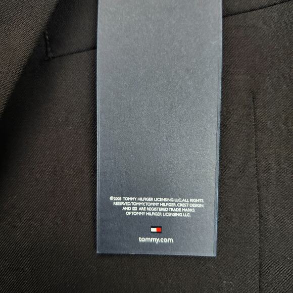 Tommy Hilfiger Mens Suit Jacket Notch Lapel Black Blazer size S44 W38 - Picture 7 of 14